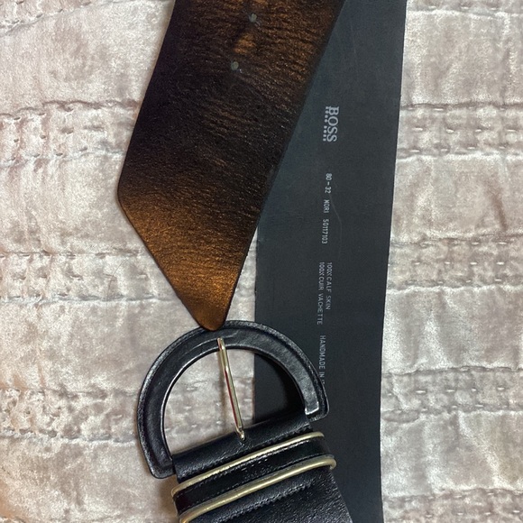 Boss Calf Skin belt 80-32 - Picture 3 of 5